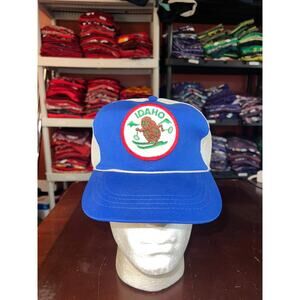 Vintage Idaho Trucker Hat Snapback Sam Jung Potato Ski Skiing VTG OS